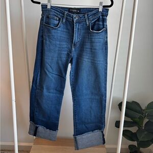 Just Black Denim - Wide Leg With Big Cuff - Size 28